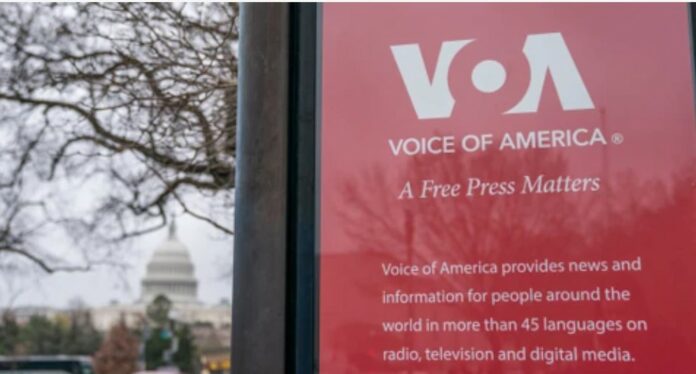 Voice of America launched in 1942 with a mandate to combat Nazi and Japanese propaganda